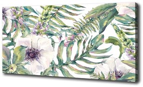 Egyedi vászonkép A páfrányok és virágok oc-115513944