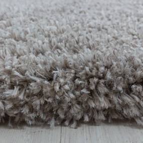 Világosbarna kerek szőnyeg ø 160 cm Fluffy – Ayyildiz Carpets