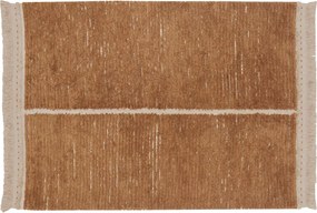 Téglavörös-bézs pamut szőnyeg 140x200 cm Duetto Toffee – Lorena Canals