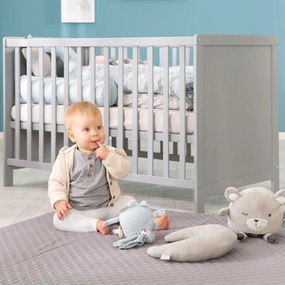 Szürke-szürkésbarna babaágy 60x120 cm Hamburg – Roba