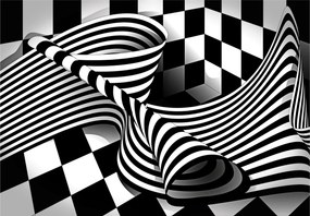 Flizelin fotótapéta Geometrikus optikai illúzió 300x210 +ragasztó