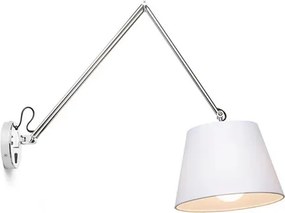 RENDL ASHLEY nástěnná bílá chrom 230V LED E27 15W