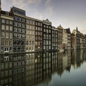 Poszter 60x60cm Csatorna Amszterdam városon át 7, Assaf Frank