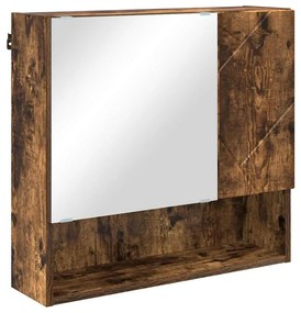 Fürdőszoba bútor szett 4 pcs Füstölt tölgy 61 x 35 x 64 cm