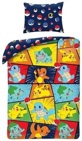 Pokémon ágyneműhuzat 140×200cm, 70×90 cm