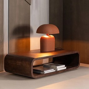 Sötét natúr színű mangófa dohányzóasztal 60x120 cm Kinu – WOOOD