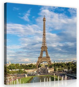 Eiffel-torony Párizs, vászonkép 80x80 cm méretben
