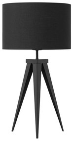 Fekete fém asztali lámpa 55 cm STILETTO Beliani
