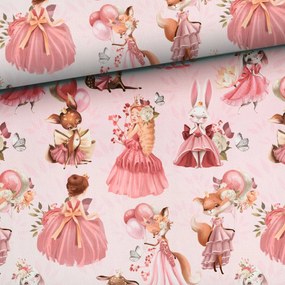 Függöny anyaga Little Princess Pink
