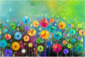 Kép - Absztrakt virágok (90x60 cm)