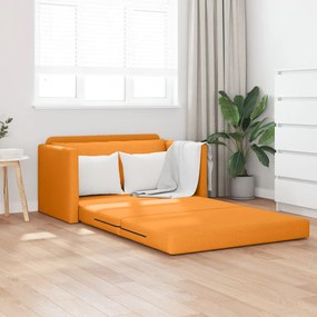 Földi Kanapéágy 2 az 1-ben Sötét Sárga 124x71x78 cm Szövet