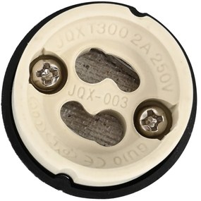Beépített Spotlámpák 12 db Kerek GU10 Réz Ø90 mm Acél