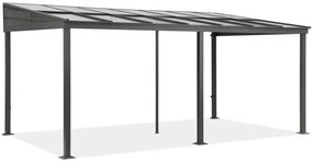Alumínium terasz előtető 4 x 6 m Tarragona Garden Point antracit