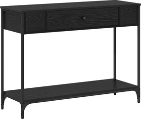vidaXL Konzolasztal Egyéb Musta tammi 100 x 34.5 x 75 cm Faanyag
