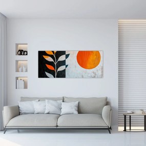 Kép - Növény és nap absztrakciója (120x50 cm)