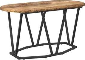 vidaXL Dohányzóasztal Öreg fa 80 x 40 x 40.5 cm Mérnöki fa és fém