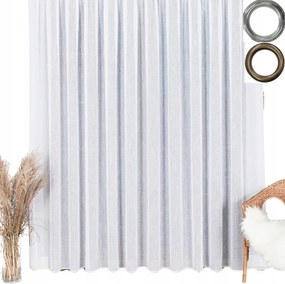 Függöny Készre Varrva Természetes Fonal Szövés 550x275