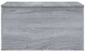 szürke sonoma szerelt fa tárolóláda 84 x 42 x 46 cm