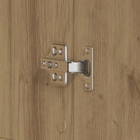 Cipőszekrény Tölgy 80x39x180 cm Mérnök által tervezett fa