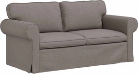 vidaXL Kanapé Tópszínű 215 x 82 x 80 cm szövet