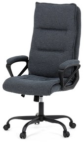 Scaun pivotant de birou confortabil, din țesătură, de culoare gri închis. KA-Y348