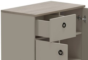 Komód Demandaron 3 (taupe + silverjack tölgy) . 1116809