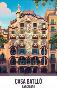 Poszter 30x45cm Casa Batlló