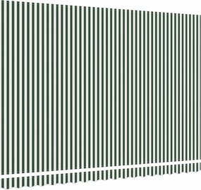 Napellenző ponyva Zöld és Fehér 430 x 345 cm Poliészter