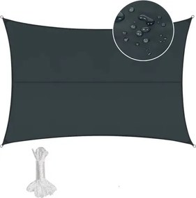 Kerti Napvitorla Napellenző Napellenző 300 x 400 CM Antracit