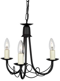 Elstead Lighting MINSTER MN3-BLACK Csillár 3x60W/E14