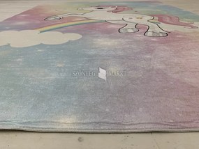 Unikornis mintás gyerekszőnyeg 70x140 cm