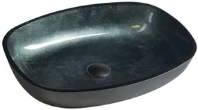 BEAUTY KVAORE üvegmosdó, 54x11x39,5 cm, fekete (TY220)