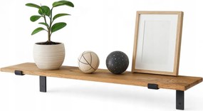 Tömör tölgyfa loft falra akasztható könyvespolc 50cm x 25cm