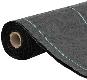 fekete PP talajtakaró membrán 1,5x10 m