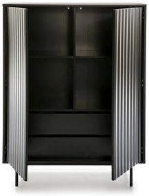Sierra fekete magas komód 97x130 cm - Teulat