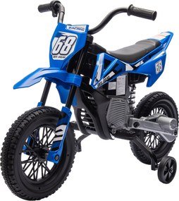 AIYAPLAY Gyermek Elektromos Motor, 12V-os Gyerekkerékpár Zenével, Gyerekjármű Levehető Tanuló Kerekekkel, 2.4-5 km/h, 3-6 Éves Gyerekeknek, max. 30 kg