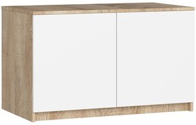 Kiegészítő felsőszekrény S90 gardróbszekrényhez - Akord Furniture - sonoma tölgy - fehér