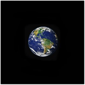 Poszterek 70x70 Föld Kilátás az űrből