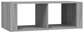 Szürke sonoma szerelt fa dohányzóasztal 100x50x36 cm