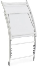 Fehér fém kerti napozóágy Taylor – Bizzotto