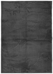 IZA antracit rövid szálú skandináv stílusú szőnyeg 200 x 280 cm