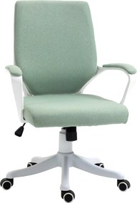 Vinsetto Irodai Szék Íróasztali Szék Otthoni Irodai Szék Rugózó Funkcióval Magasságban Állítható Vastagon Párnázott Ergonomikus 360° Forgó Kerekek Pol