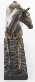 Dekorfigura Horse Műanyag Réz, Barna, Fekete 28x24x8,5cm