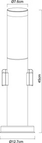 Globo 3158K - BOSTON kültéri lámpa 2 foglalattal 1xE27/23W/230V IP44