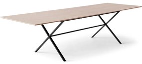 Natúr színű bővíthető étkezőasztal tölgyfa dekoros asztallappal 90x165 cm Meza – Hammel Furniture