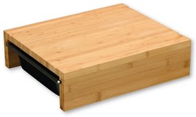 Kesper 58355 Vágódeszka tárolóedényekkel,rozsdamentes acél, 35 x 29 x 9,5 cm