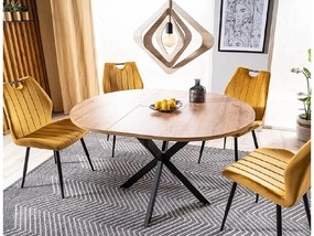 Kihúzható étkezőasztal GASTON 100(135)X100 cm, tölgy artisan dekor