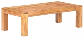 tömör akácfa dohányzóasztal mézszínű felülettel 110x60x35 cm