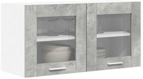 Függő szekrény Riga Beton szürke és fehér 80 x 31 x 40 cm