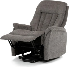 Elektromos relax fotel állítható háttámlával szürke szövet TV-Q8575 GREY2